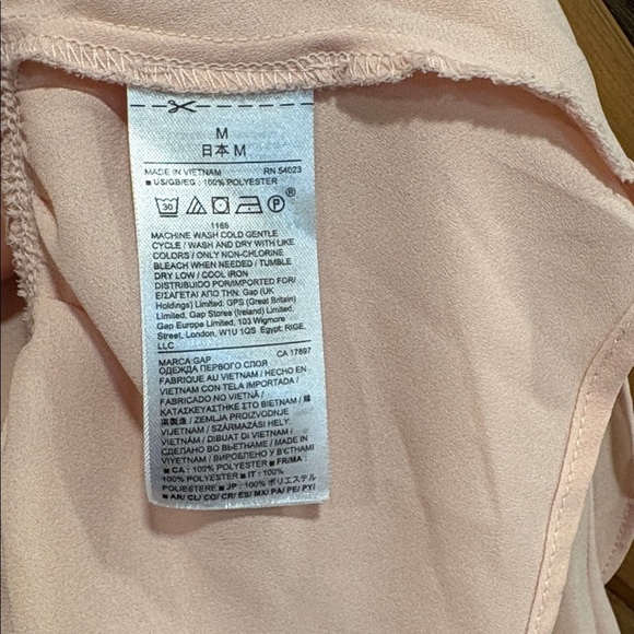 GAP Pink Peplum Cap Sleeve Blouse - Picture 4 of 4